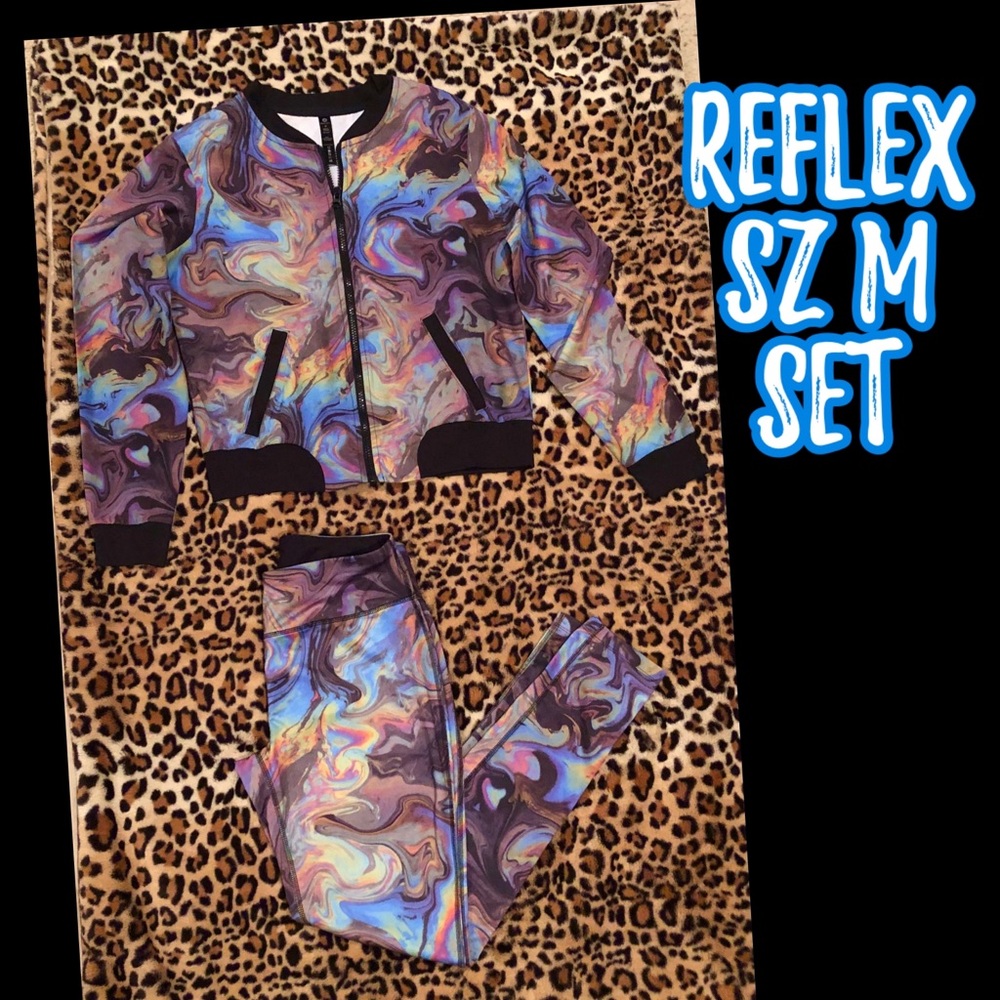 Sz M Reflex jacket and leggings set. Rare.